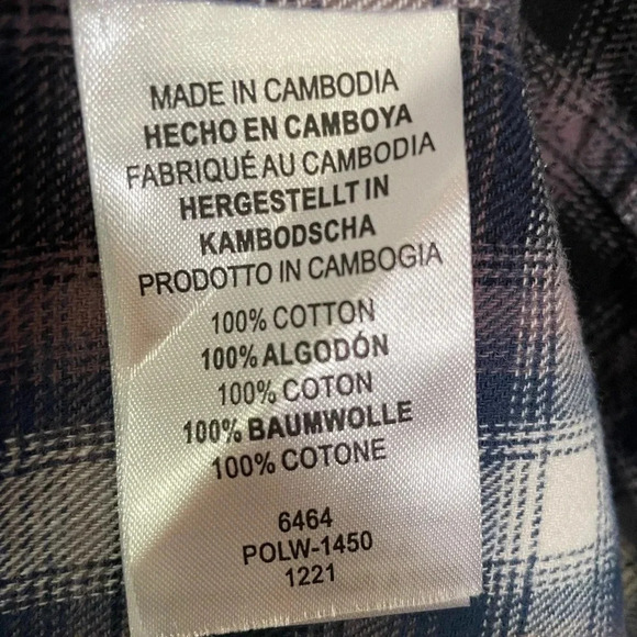 Legendary White Tails Flannel Long Sleeve Button Down Shirt Mens Small Plaid EUC - Picture 8 of 9